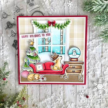 Lawn Fawn - Stempelset "Little Snow Globe: Dog" Clear Stamps