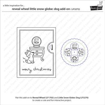 Lawn Fawn - Stanzschablone "Reveal Wheel Little Snow Globe: Dog" Add-on Die