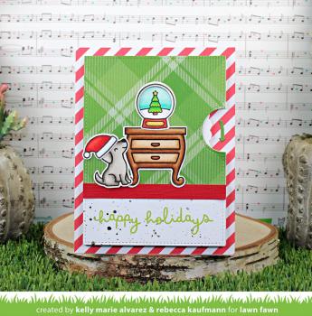 Lawn Fawn - Stanzschablone "Reveal Wheel Little Snow Globe: Dog" Add-on Die