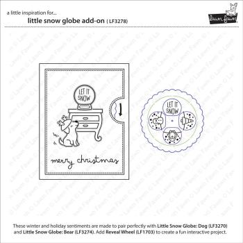 Lawn Fawn - Stempelset "Little Snow Globe" Clear Stamp Add-On