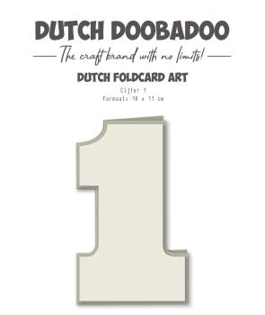 Dutch Doobadoo - Schablone A4 "Number 1" Stencil - Dutch Card Art