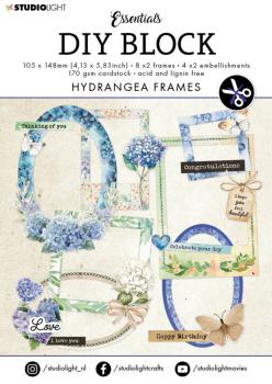 Studio Light - Stanzteile "Hydrangea Frames" DIY Block A6