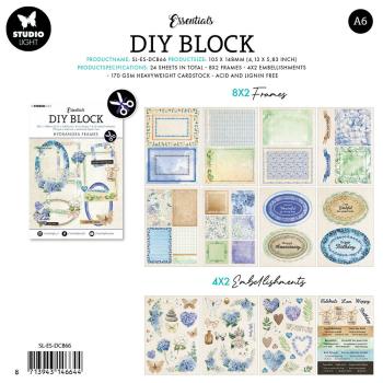 Studio Light - Stanzteile "Hydrangea Frames" DIY Block A6