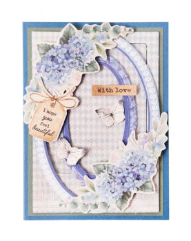 Studio Light - Stanzteile "Hydrangea Frames" DIY Block A6