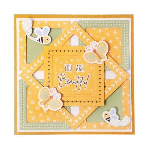 Studio Light - Stanzteile "Floral Pastel Frames" DIY Block A6