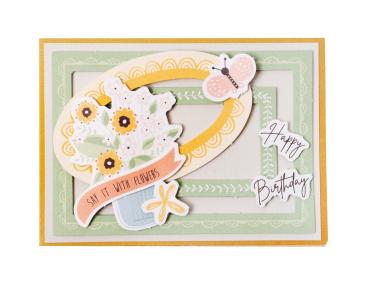 Studio Light - Stanzteile "Floral Pastel Frames" DIY Block A6