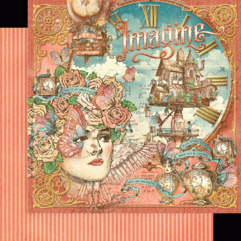 Graphic 45 - Designpapier "Imagine" Collection Pack 12x12 Inch - 24 Bogen