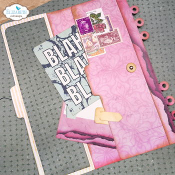 Elizabeth Craft Designs - Stanzschalone "Half Page Tab 3 with Paperclip Numbers" Dies