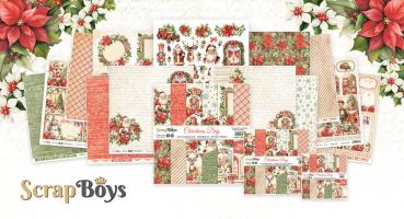 ScrapBoys - Designpapier "Christmas Day" Paper Pack 6x6 Inch - 24 Bogen