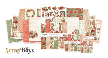 ScrapBoys - Designpapier "Christmas Day" Paper Pack 6x6 Inch - 24 Bogen