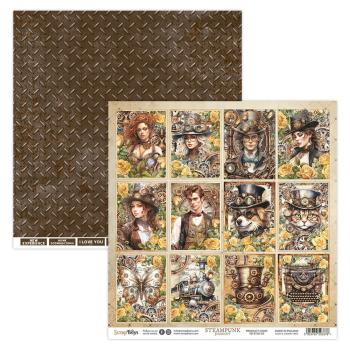 ScrapBoys - Designpapier "Steampunk Journey" Paper Pack 12x12 Inch - 12 Bogen