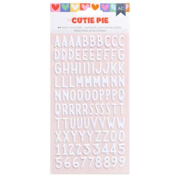 American Crafts - Aufkleber "Alphabet Matte" Puffy Sticker