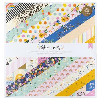 American Crafts - Designpapier "Life of the Party" Paper Pack 12x12 Inch - 24 Bogen