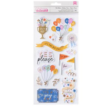 American Crafts - Aufkleber "Best Wishes" Sticker