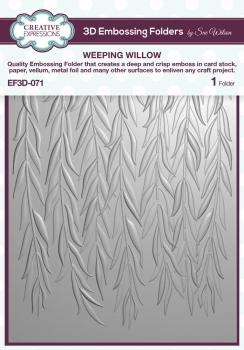 Creative Expressions - 3D Embossingfolder "Weeping Willow" Prägefolder Design by Sue Wilson