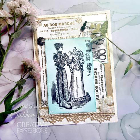 Creative Expressions - Stempelset "The Dress Maker" Clear Stamps 6x8 Inch Design by Taylor Made Journals