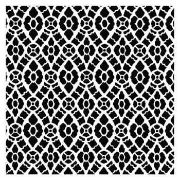 Creative Expressions - Schablone "Lace Crochet" Stencil Design by Taylor Made Journals