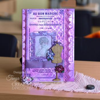 Creative Expressions - Schablone "Lace Crochet" Stencil Design by Taylor Made Journals