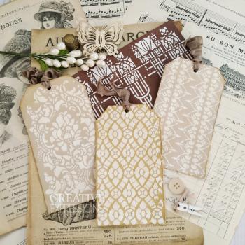 Creative Expressions - Schablone "Lace Crochet" Stencil Design by Taylor Made Journals