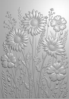 Creative Expressions - 3D Embossingfolder "Wildflowers" Prägefolder Design by Sue Wilson