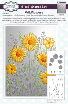 Creative Expressions - Schablone "Wildflowers" Stencil 6x8 Inch