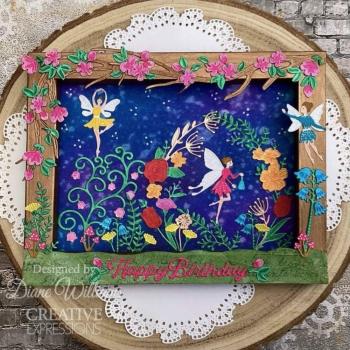 Creative Expressions - Stanzschablone "Fairy Village Floral Branch" Craft Dies Design by Jamie Rodgers