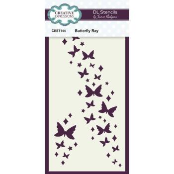 Creative Expressions - Schablone "Butterfly Ray" Stencil Slimline