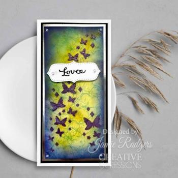 Creative Expressions - Schablone "Butterfly Ray" Stencil Slimline