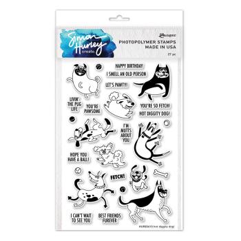 Ranger - Stempelset by Simon Hurley "Hot Diggity Dog" Clear Stamps