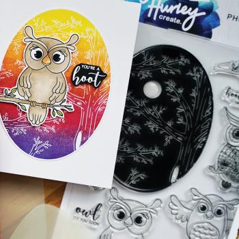 Ranger - Stempelset by Simon Hurley "Owl Buddies" Clear Stamps