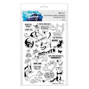 Ranger - Stempelset by Simon Hurley "Purrfect Cats" Clear Stamps