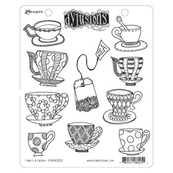 Ranger - Stempelset "Fancy a Cuppa" Dylusions Cling Stamp 