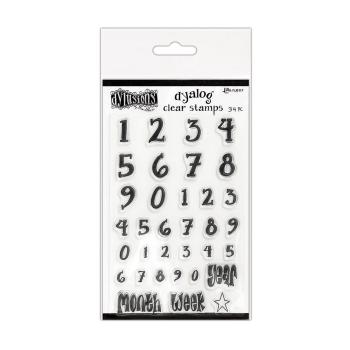 Ranger - Stempelset "Numerology" Clear Stamps Dylusions Dyalog