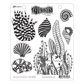 Ranger - Stempelset "She Sells Sea Shells" Dylusions Cling Stamp 