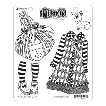 Ranger - Stempelset "Maisie Lilly" Dylusions Cling Stamp 