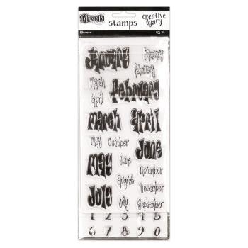 Ranger - Stempelset "Creative Dyary" Dylusions Cling Stamp 