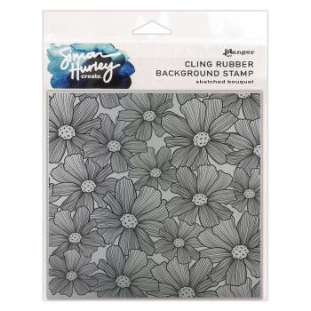 Ranger - Gummistempel by Simon Hurley Create "Sketched bouquet" Rubber Stamp