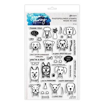 Ranger - Stempelset by Simon Hurley "Puppy puns" Clear Stamps