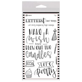 Ranger - Stempelset "Let's Party" Clear Stamps Letter It