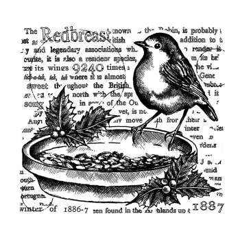 Crafty Individuals - Gummistempel "The Redbreast" Unmounted Rubber Stamps 