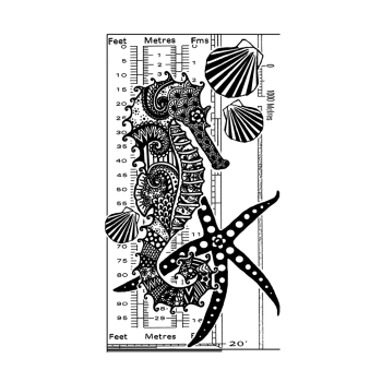 Crafty Individuals - Gummistempel "Under the Sea" Unmounted Rubber Stamps 