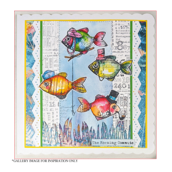 Crafty Individuals - Gummistempel "Shrimping" Unmounted Rubber Stamps 