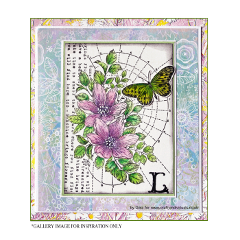 Crafty Individuals - Gummistempel "L is for Lily" Unmounted Rubber Stamps 