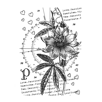 Crafty Individuals - Gummistempel "P is for Passion" Unmounted Rubber Stamps 