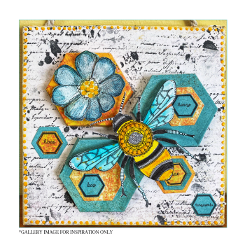 Crafty Individuals - Gummistempel "Honeybee" Unmounted Rubber Stamps 