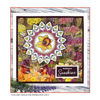 Crafty Individuals - Gummistempel "Spring Mandala" Unmounted Rubber Stamps 