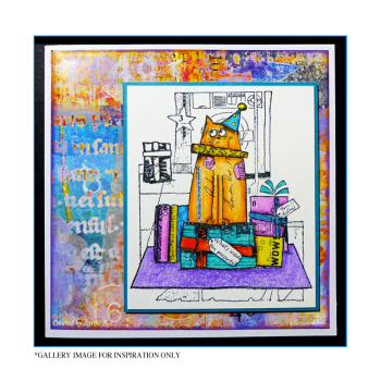 Crafty Individuals - Gummistempel "Bob the Cat" Unmounted Rubber Stamps 