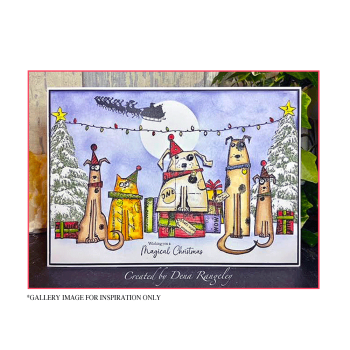 Crafty Individuals - Gummistempelset "Christmas Sentiments" Unmounted Rubber Stamps 