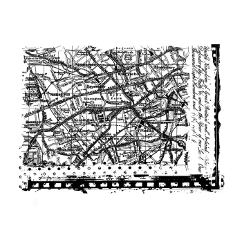 Crafty Individuals - Gummistempel "Map of London" Unmounted Rubber Stamps 