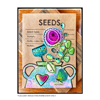 Crafty Individuals - Gummistempelset "Floral Abstractions Blooms" Unmounted Rubber Stamps 